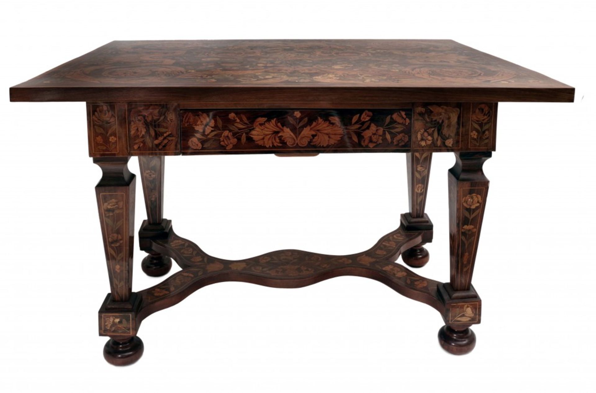 Rare  Dutch Marquetry Table - Image 3 of 4