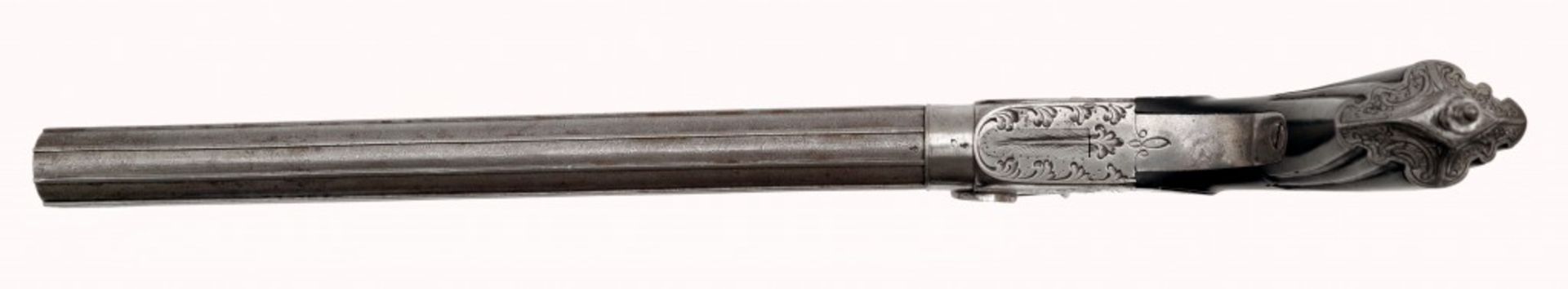 A Percussion Cap Pocket Pistol with Long Barrel - Image 10 of 14