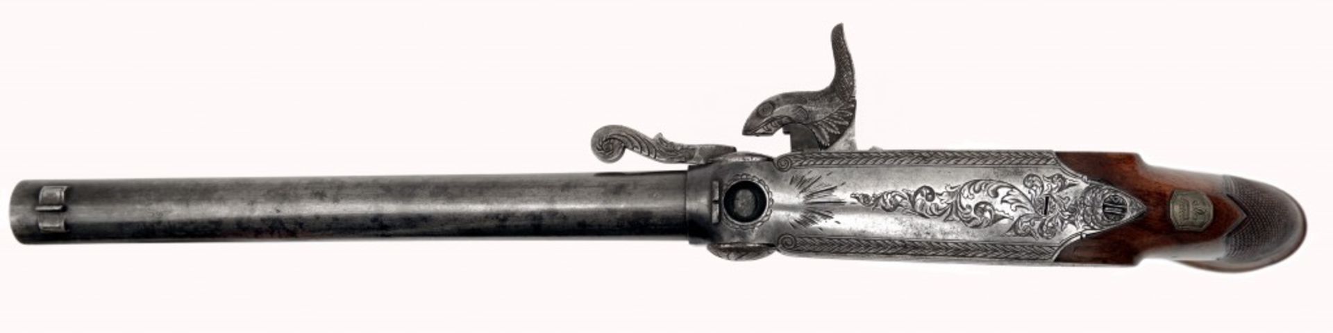A Sidehammer Pistols with Pellet Primer System by Carl Daniel Tanner in Hannover   - Image 7 of 8