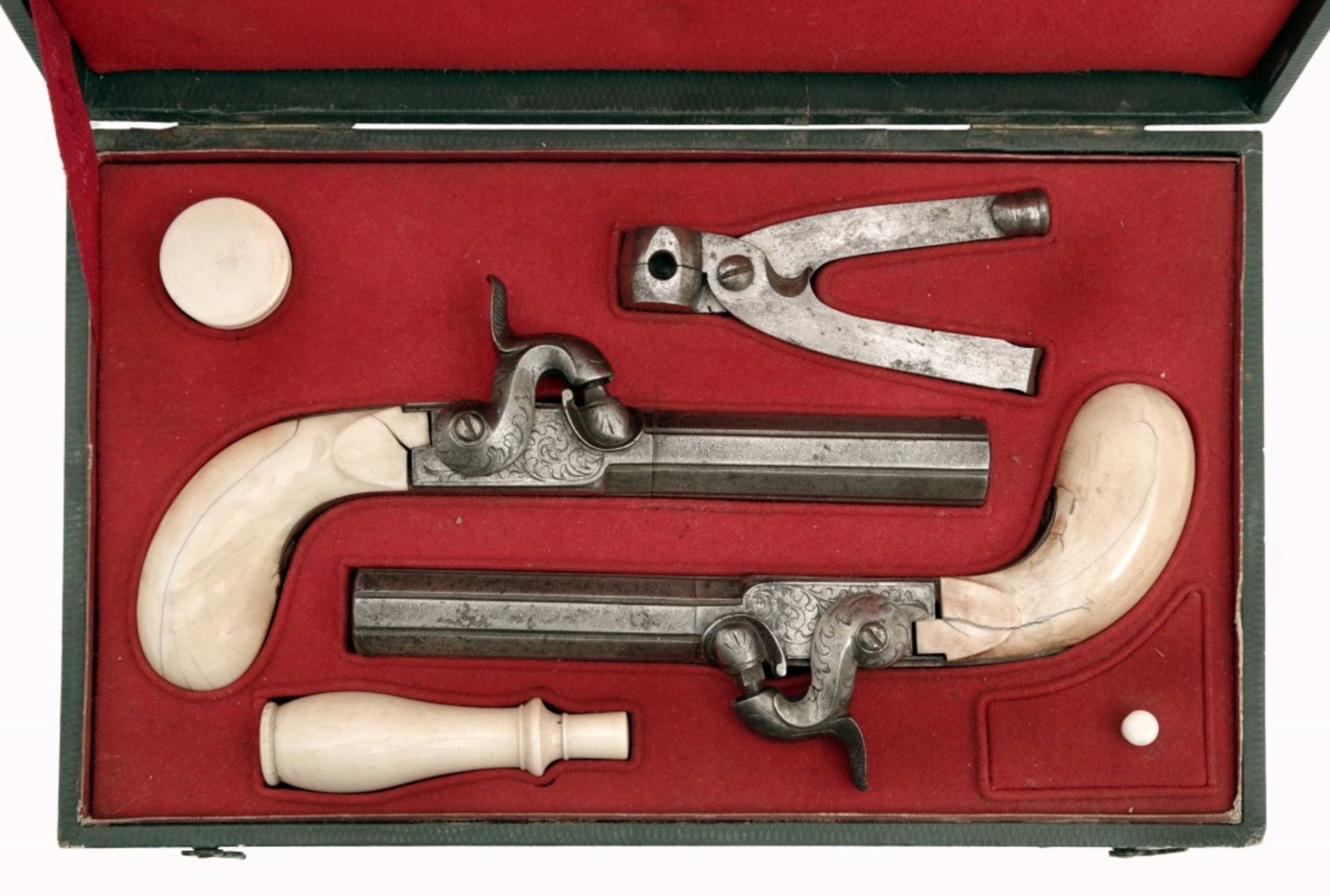 A Cased Pair of Percussion Pocket Pistols - Image 2 of 6