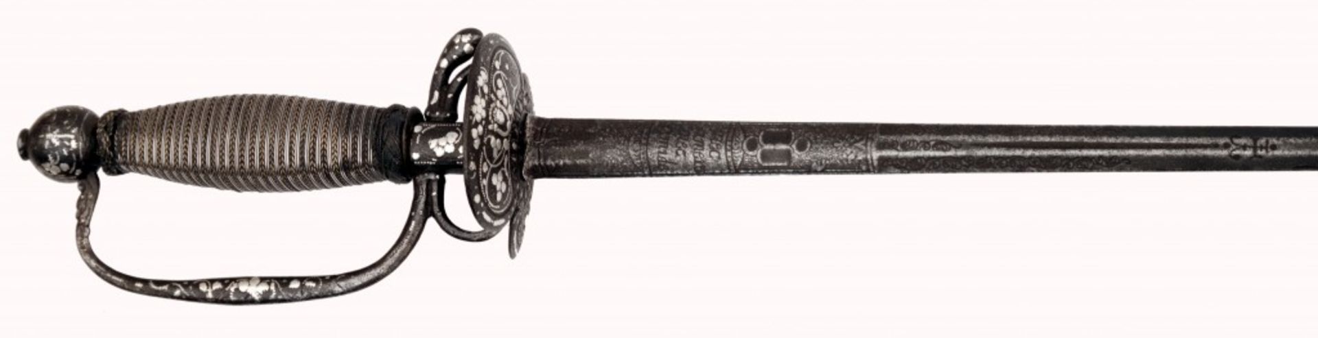 A Small-sword with Silver-inlaid Hilt - Image 2 of 7