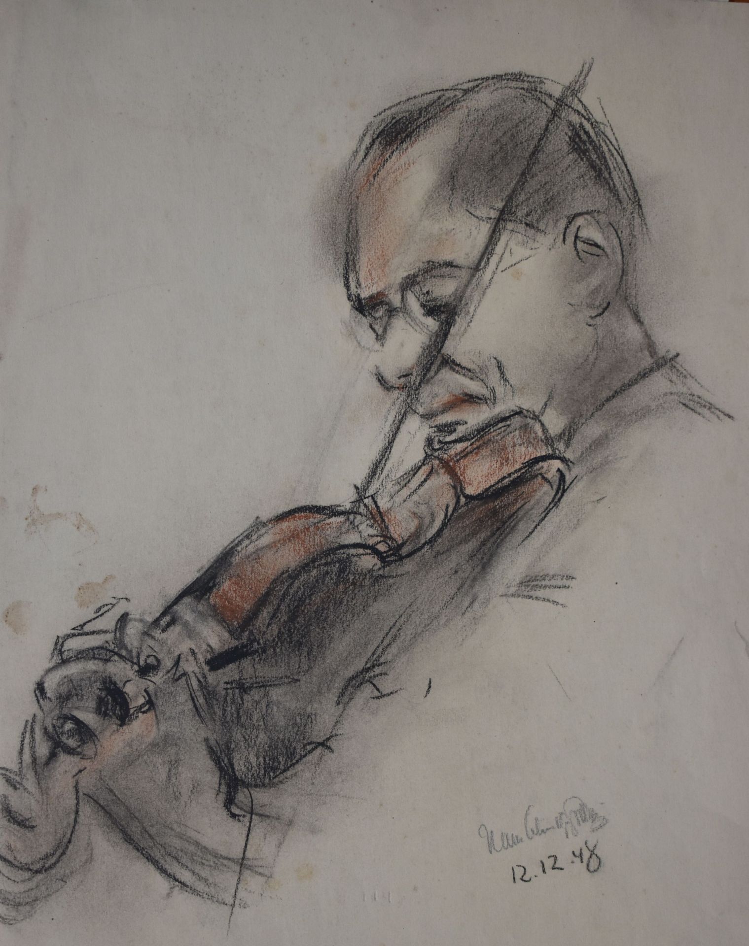 Schulze - Görlitz, Hans (1878 - 1952 Dresden), "Streichquartett" - Bild 3 aus 3