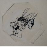 Untersberger, Andreas (1874 - 1949) "Angriffslustige Biene"