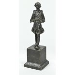 Bronzefigur, Italien, 19. Jh., "Römerin", Bronze, Höhe 23 cm, fein ausgeformte Figur