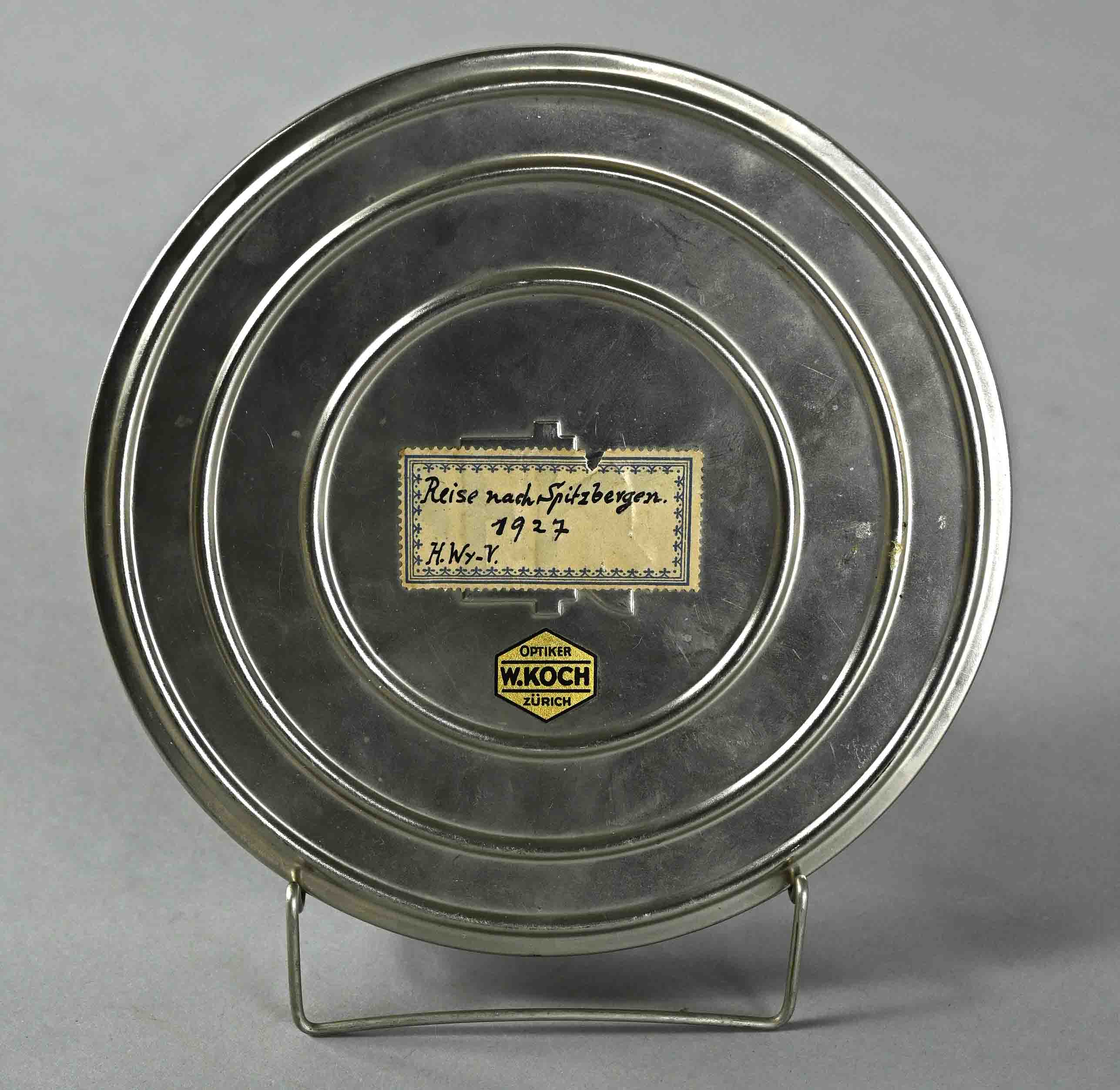 Film reel from the expedition "Journey to Spitzbergen", H. Wunderly - Volkart, around 1927, enclose - Image 2 of 2