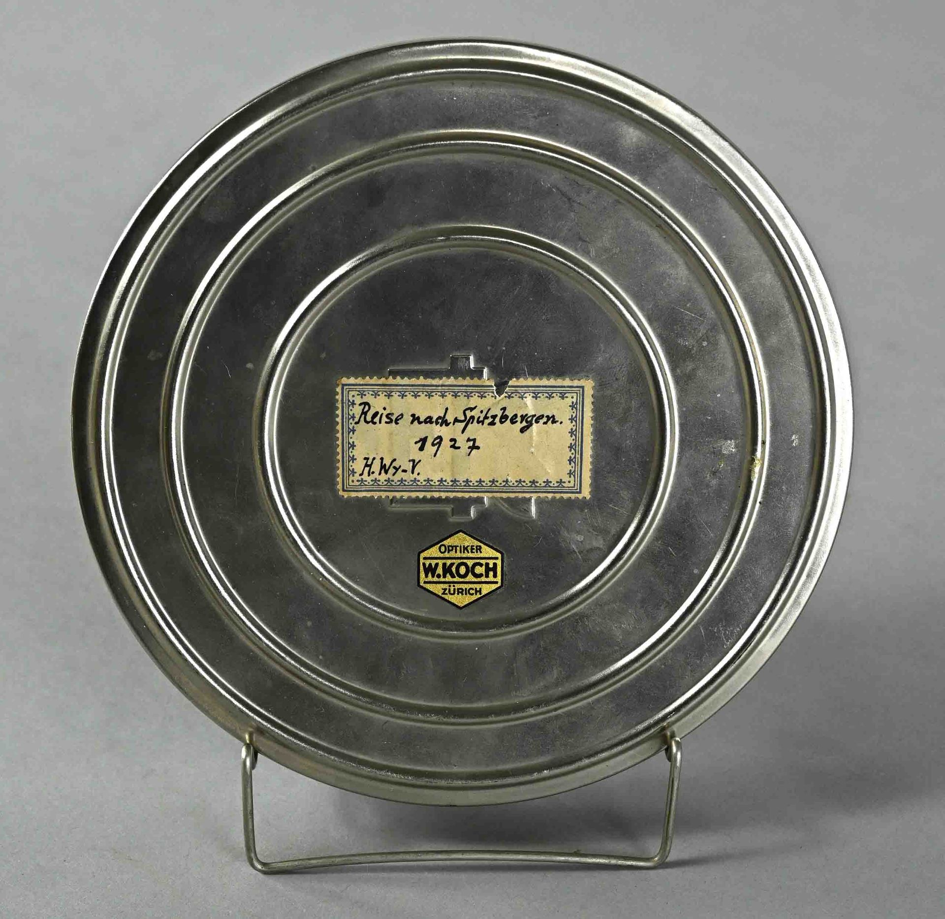 Film reel from the expedition "Journey to Spitzbergen", H. Wunderly - Volkart, around 1927, enclose - Image 2 of 2
