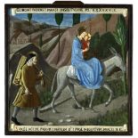 Fra Angelico (1395 - 1455) nach, "Flucht nach Ägypten", Öl auf Holz, 39 x 37 cm,