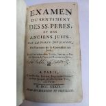 [Désessarts, Alexis] - Examen du Sentiment des SS. Pères et des anciens Juifs sur la durée des sièc