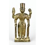 Bronzefigur, Südostasien, "Gottheit Vishnu",
