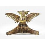 Pektoral in Form eines Adlers. Veraguas, Panama, ca 1200 A.D., Tumbaga Gold, ca 18 kt Stilisierte
