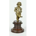 Bronzefigur, Deutschland, 19. Jh., "Der angehende Schmied", Marmorsockel, Höhe 16 cm, am Sockel kl.