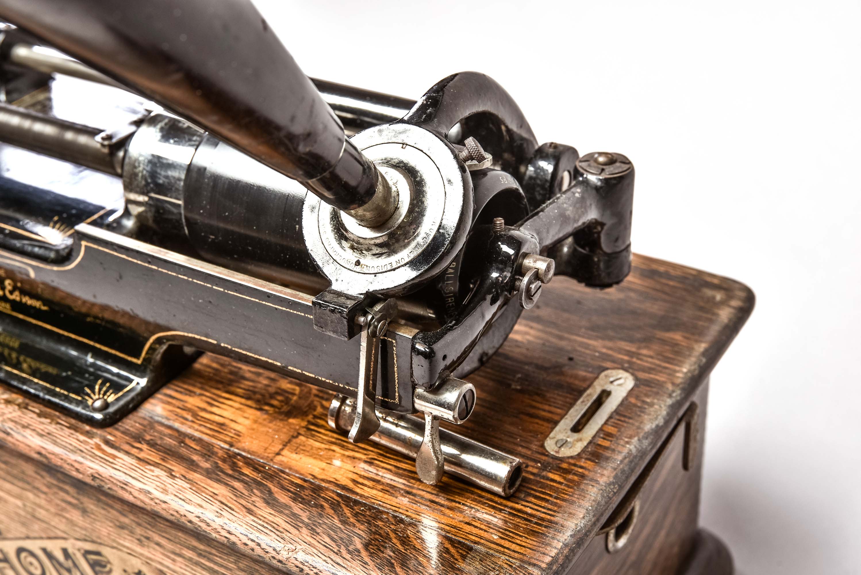 Original Edison phonograph, USA around 1900, cylinder phonograph, model "Standard", with original f - Image 6 of 9