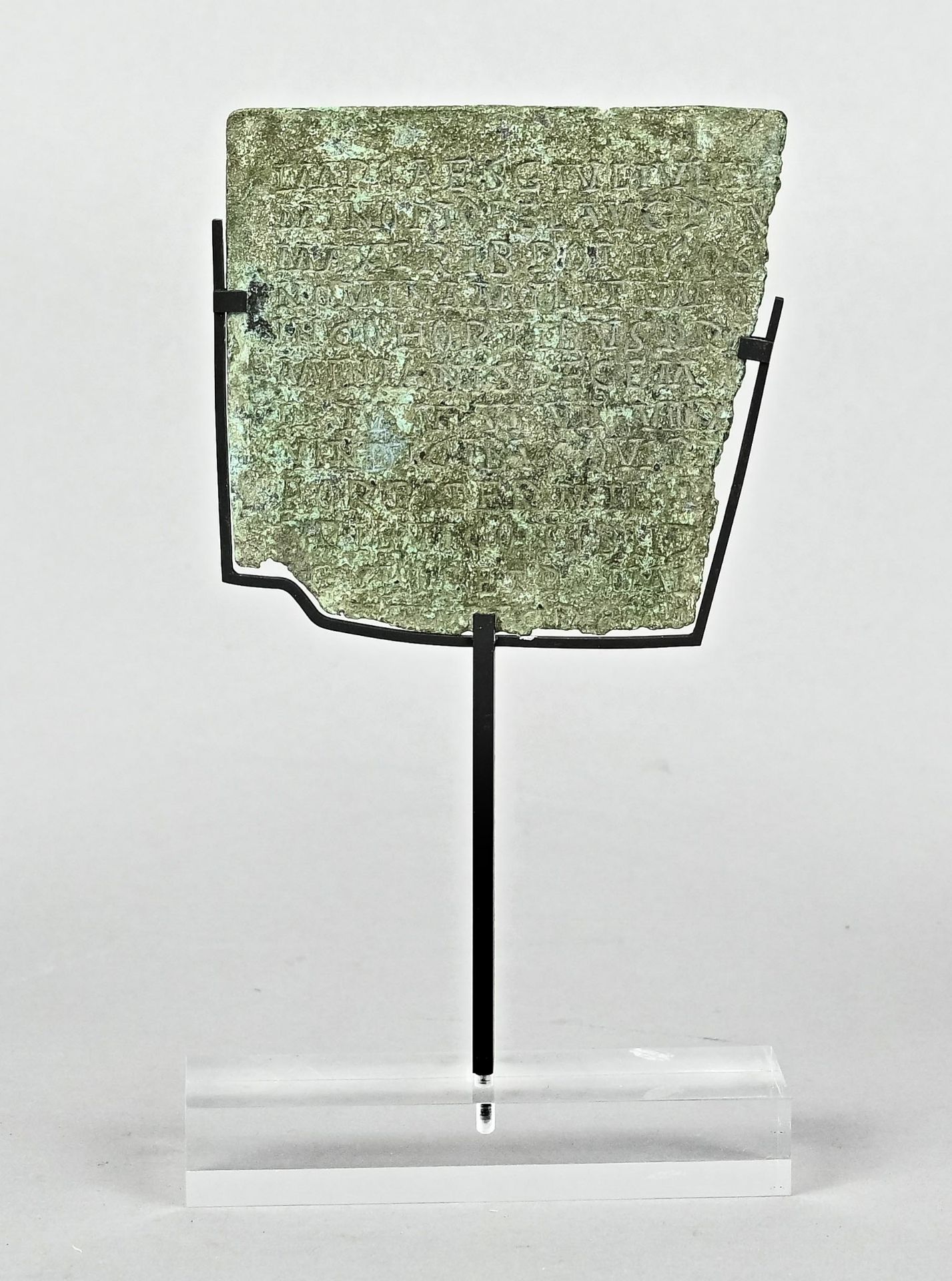 310 (3-123) Military Diploma, Roman, 235 - 238 AD, This is probably a military diploma of Maximinus