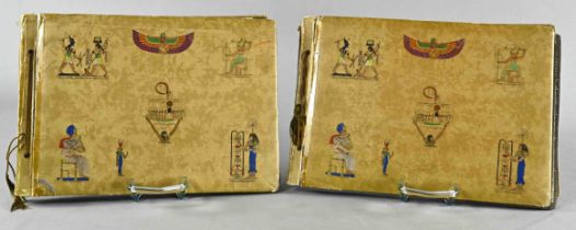 Zwei Fotoalben, Ägypten, 1920er-Jahre, Silbergelatineabzüge auf Baryt-Papier. Verso teilw. beschrif