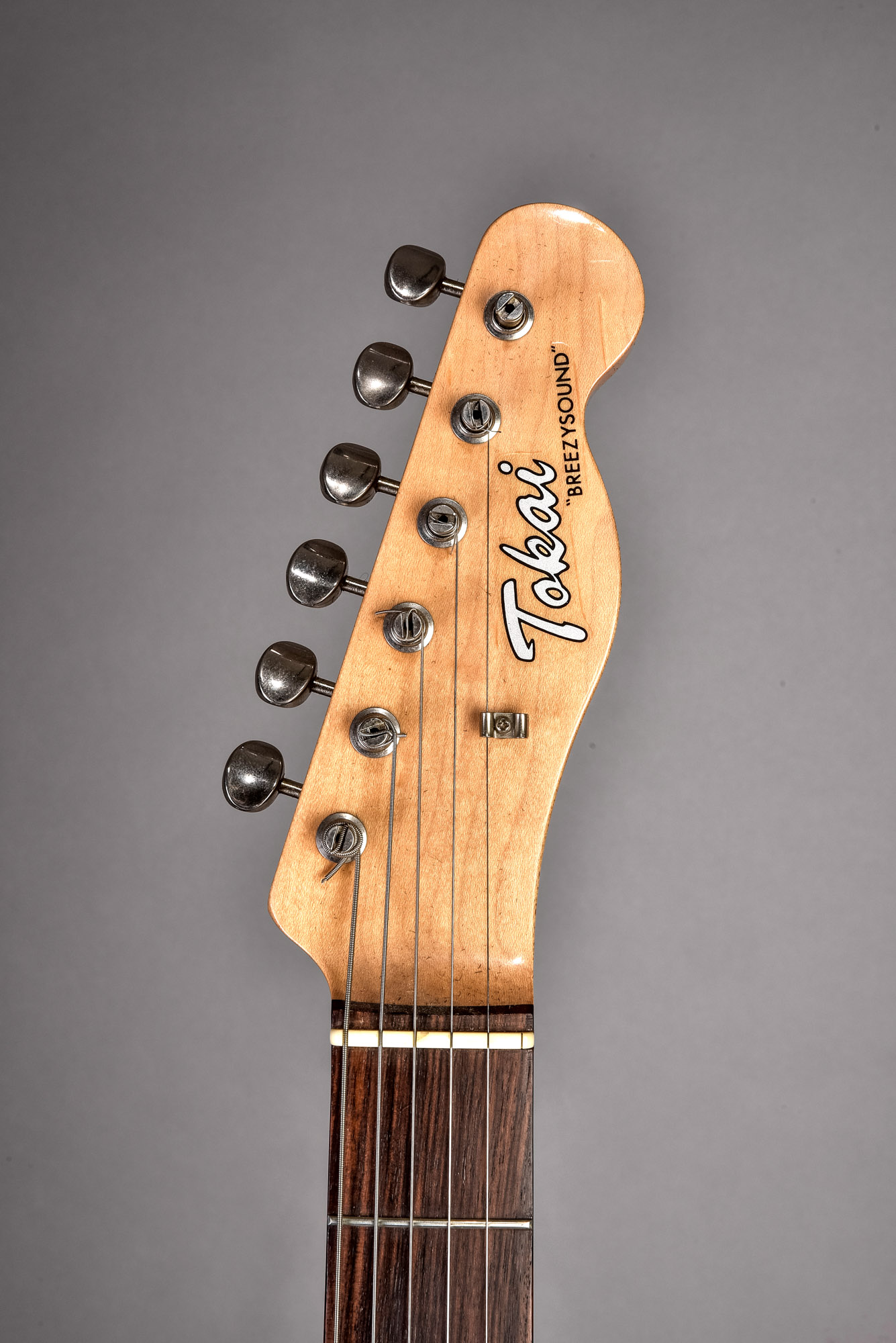 E-Gitarre, Tokai "Breezysound" (Tele). Hellbrauner, schwarz geränderter Sunburst Solid Body mit wei - Bild 8 aus 14