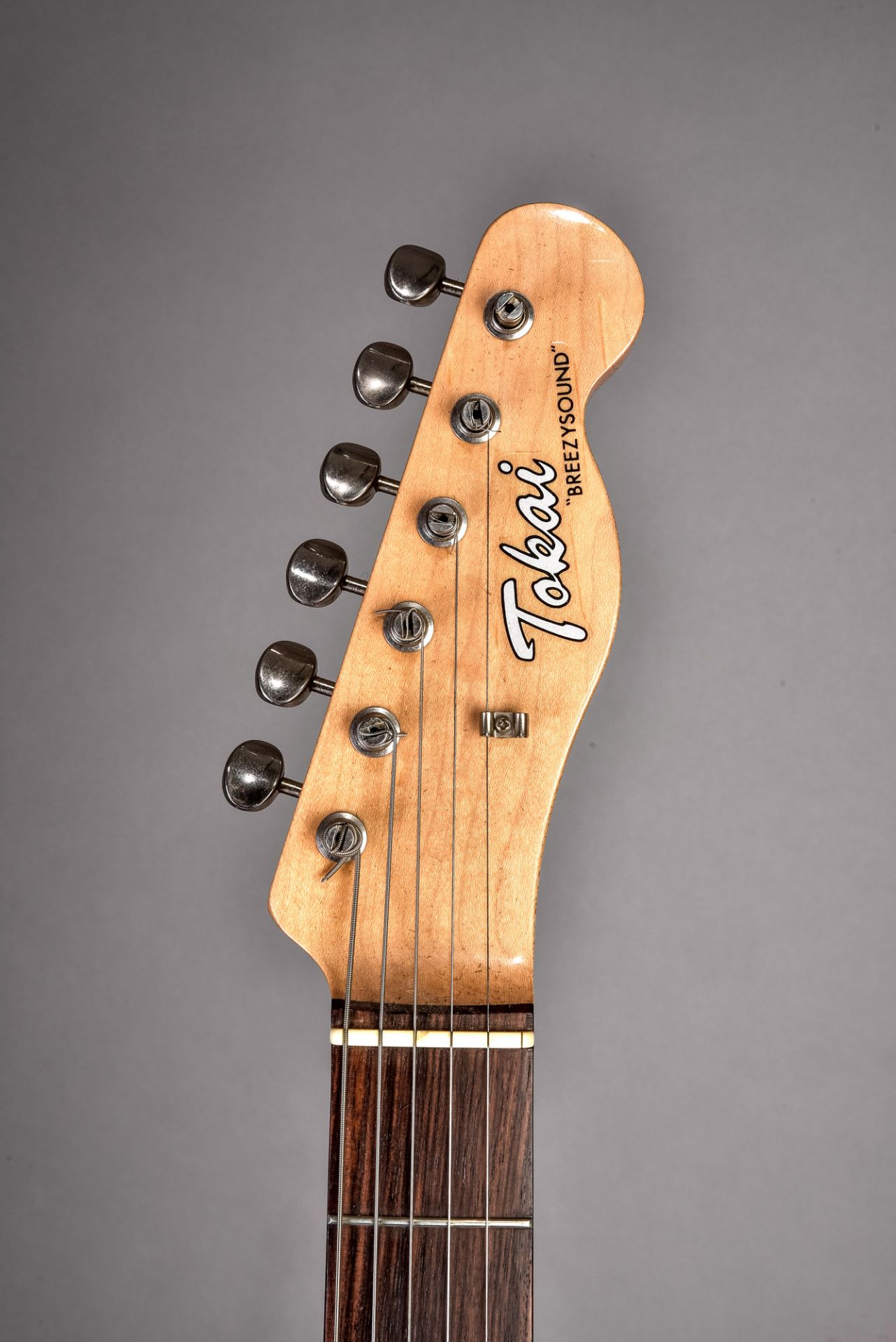 Electric guitar, Tokai "Breezysound" (Tele). Light brown, black rimmed sunburst solid body with whi - Image 8 of 14