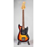 LElektrische Bass-Gitarre, Fender Squier Classic Vibe 60s “Mustang Bass”, USA. Rotoranger, schwarz