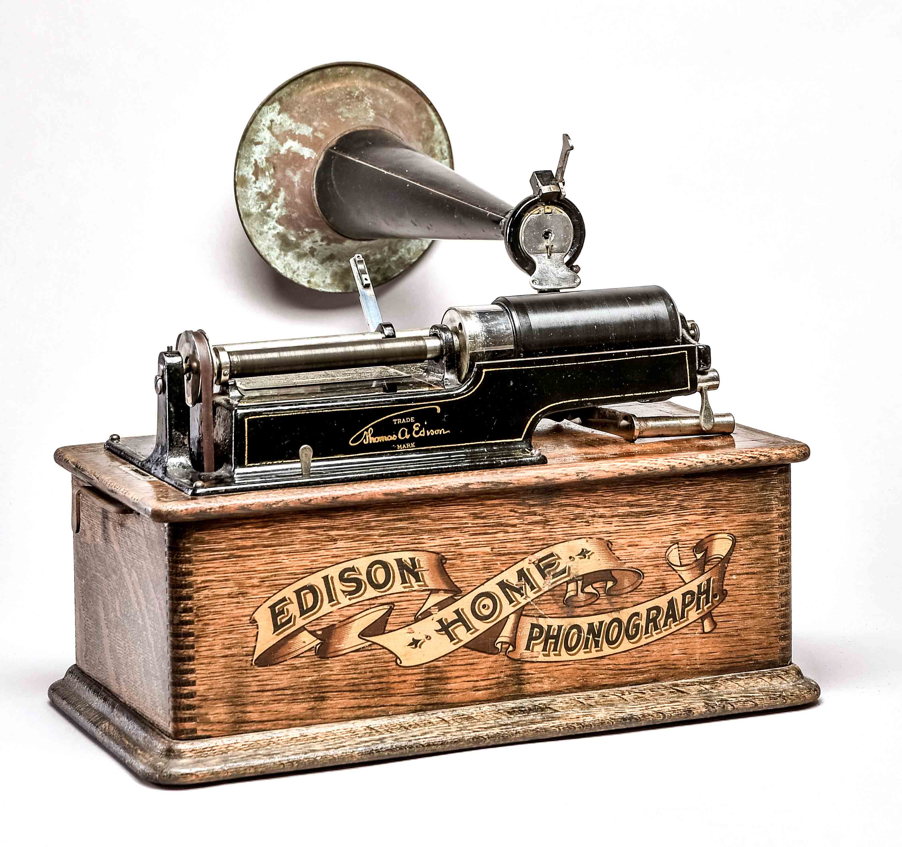 Original Edison phonograph, USA around 1900, cylinder phonograph, model "Standard", with original f - Image 3 of 9