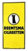 Emaille Schild, Reklameschild, "Reemtsma", um 1930, 120 x 57 cm