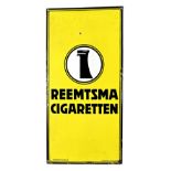 Emaille Schild, Reklameschild, "Reemtsma", um 1930, 120 x 57 cm