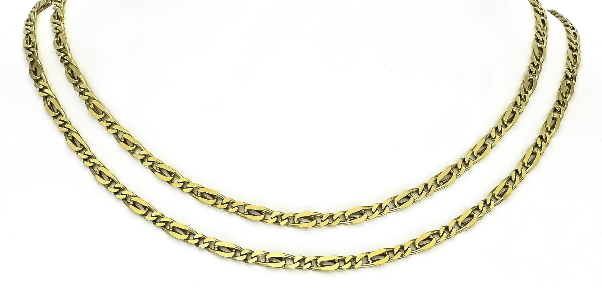 Halskette, 8 kt Gelbgold, Länge 70 cm, Gew. 12 g