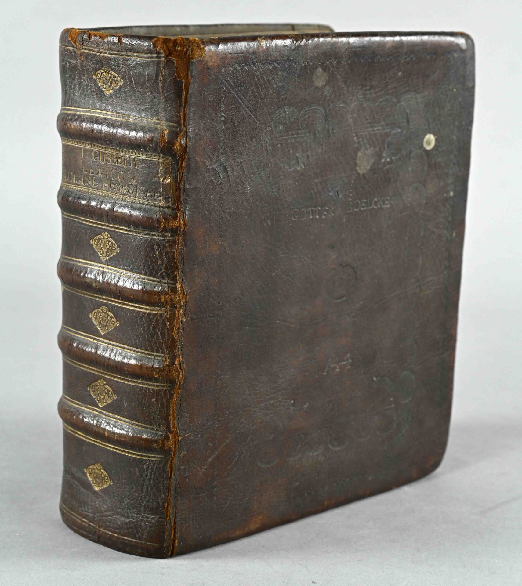 Gousset, Jacques (1635 Blois - 1704 Groningen), Lexicon, linguae Hebraicae, encyclopaedia with copp