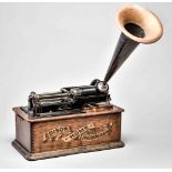 Originaler Edison Phonograph, USA um 1900, Zylinder Phonograph, Modell "Standard", mit original Tri