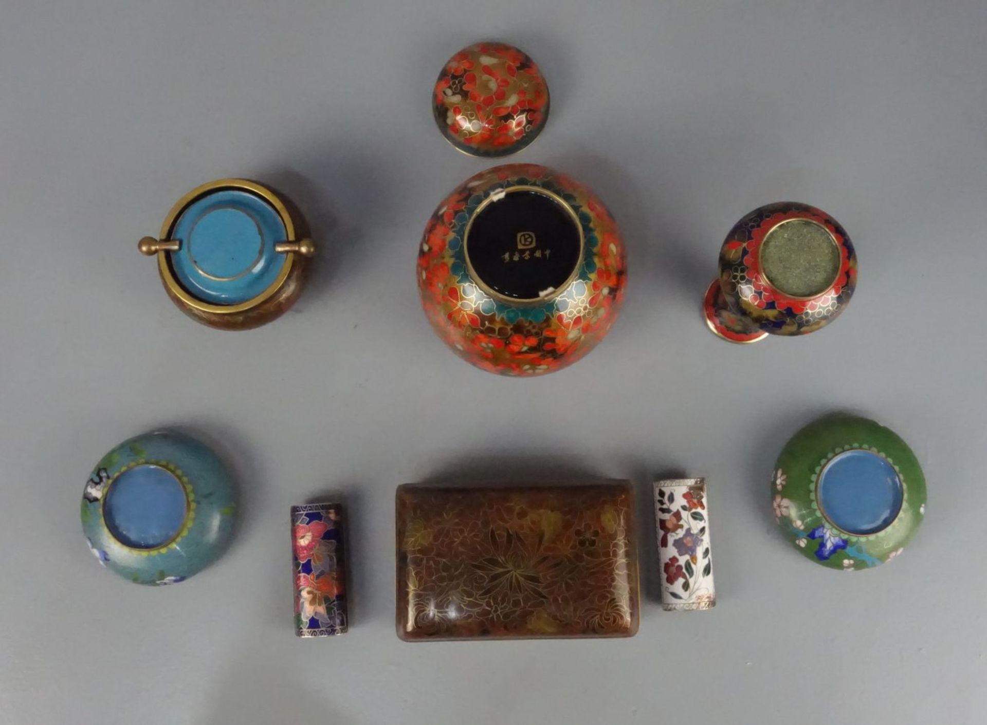 KONVOLUT CLOISONNE-OBJEJTE - Image 3 of 4