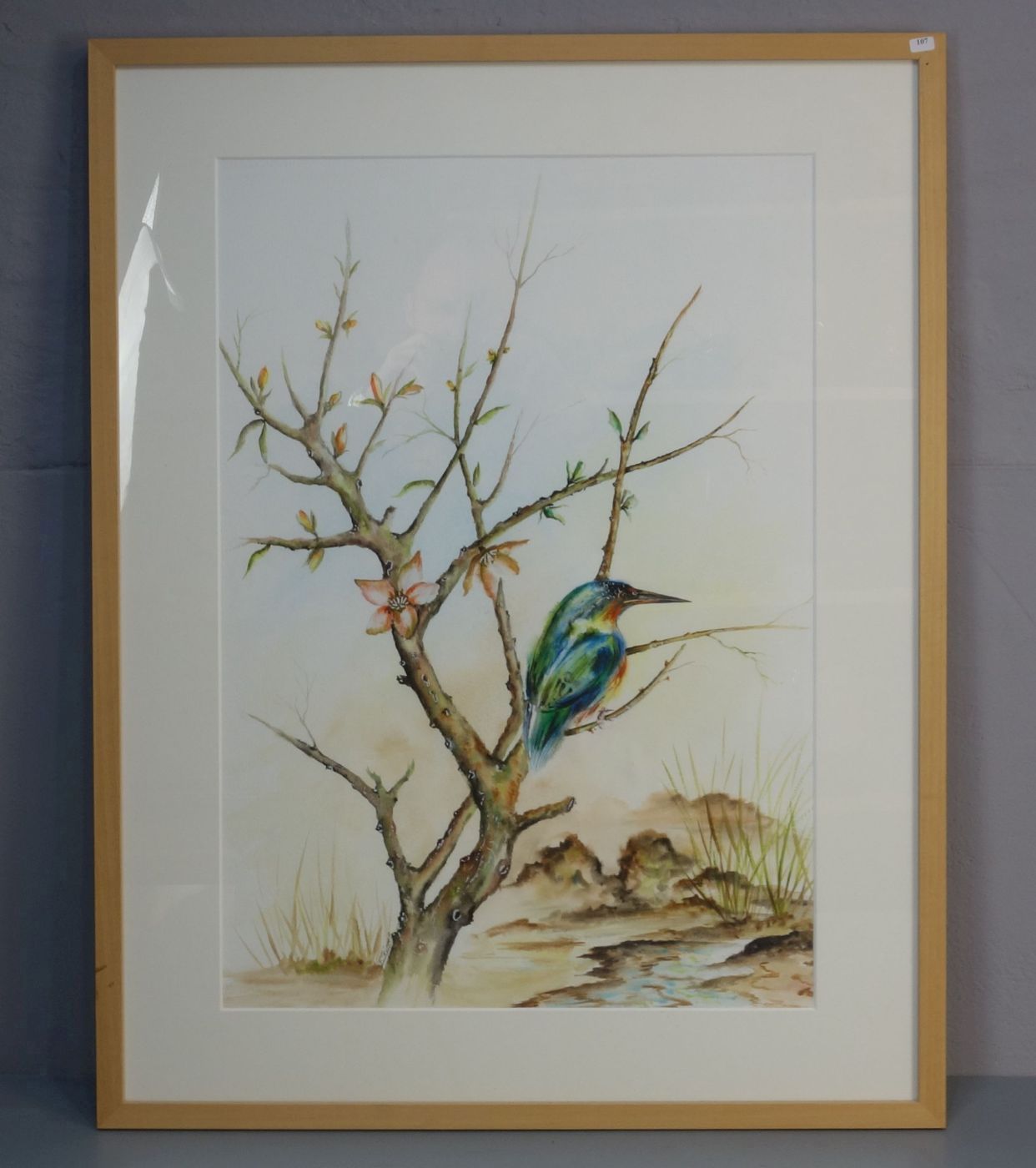 FRANZ TRÜMPER - AQUARELL "EISVOGEL"