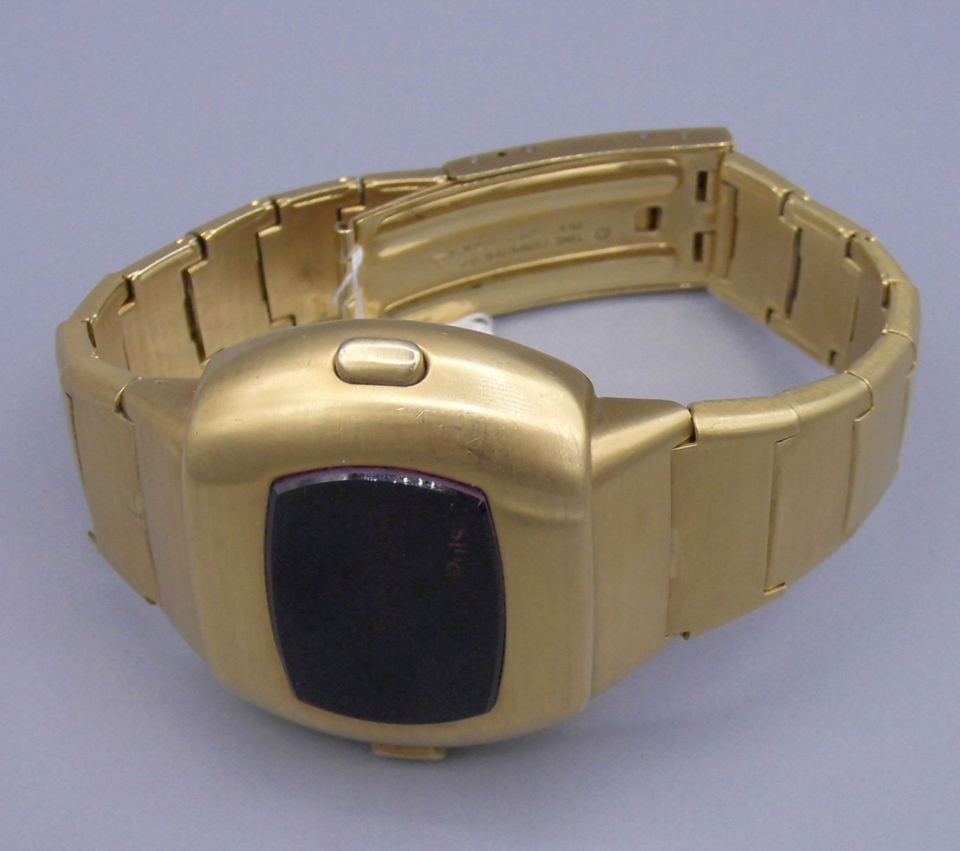 GOLDENE ARMBANDUHR / DIGITALUHR : Pulsar P3 "Date Command" - Bild 3 aus 7