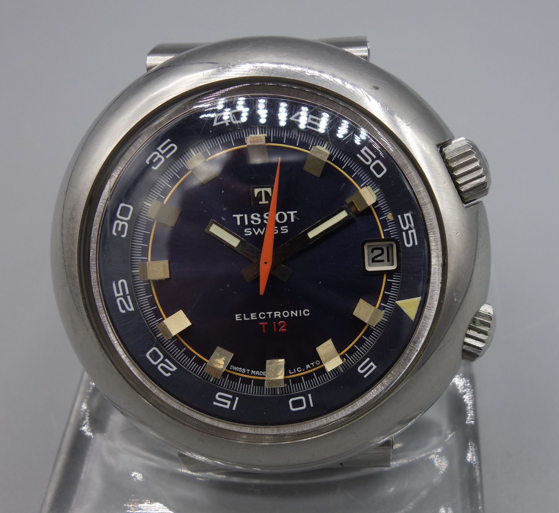 SELTENE VINTAGE ARMBANDUHR "TISSOT T12 ELECTRONIC"