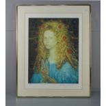 ERNST FUCHS - GRAFIK : "EVA CHRISTINA"