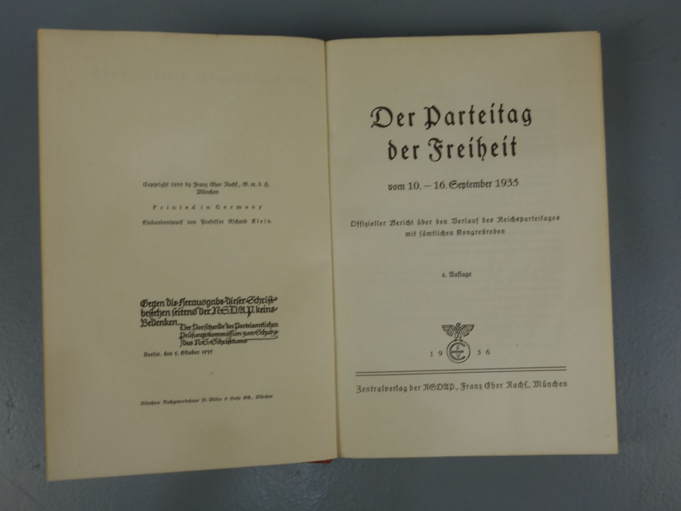 BUCH: "DER PARTEITAG DER FREIHEIT 1935" - Image 3 of 3