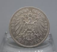 MÜNZE VON 1904: Fünf Mark, Georg von Sachsen