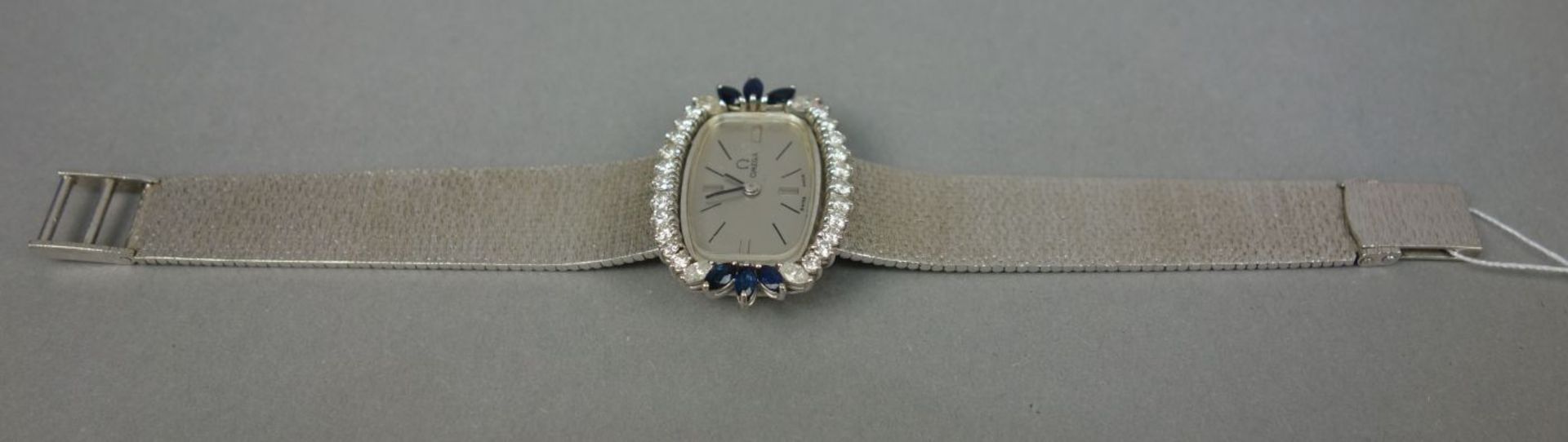 OMEAGA WEISSGOLD DAMENARMBANDUHR MIT BRILLANTBESATZ - Image 3 of 5