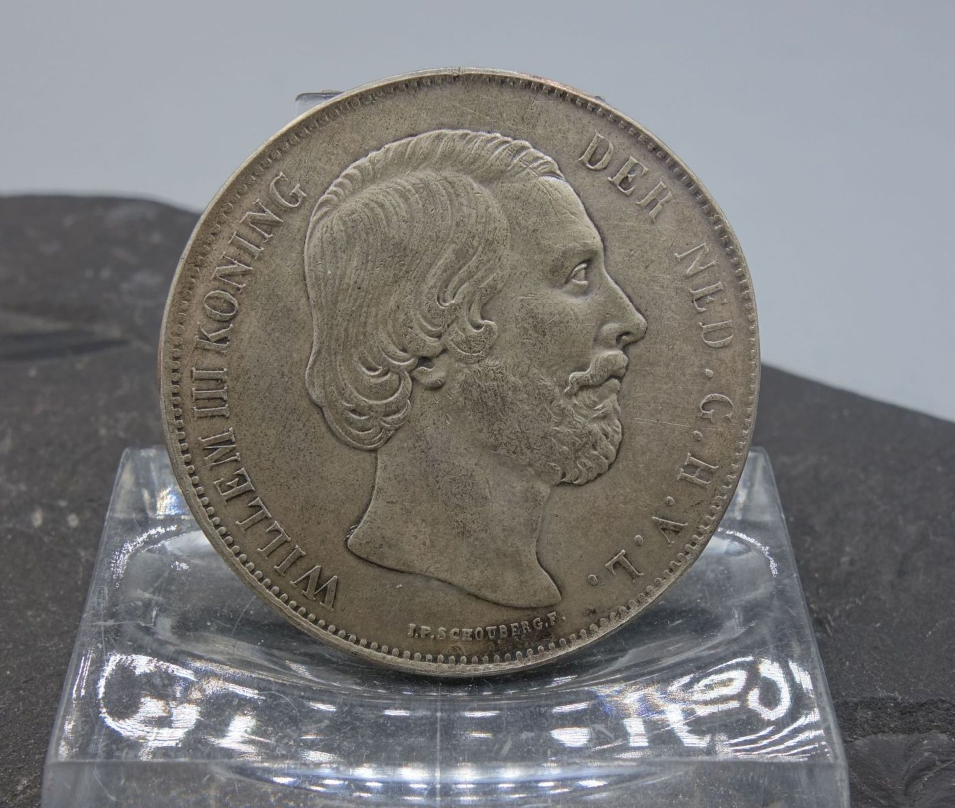 NIEDERLÄNDISCHE MÜNZE 2 1/2 Gulden (1863) - Bild 2 aus 2