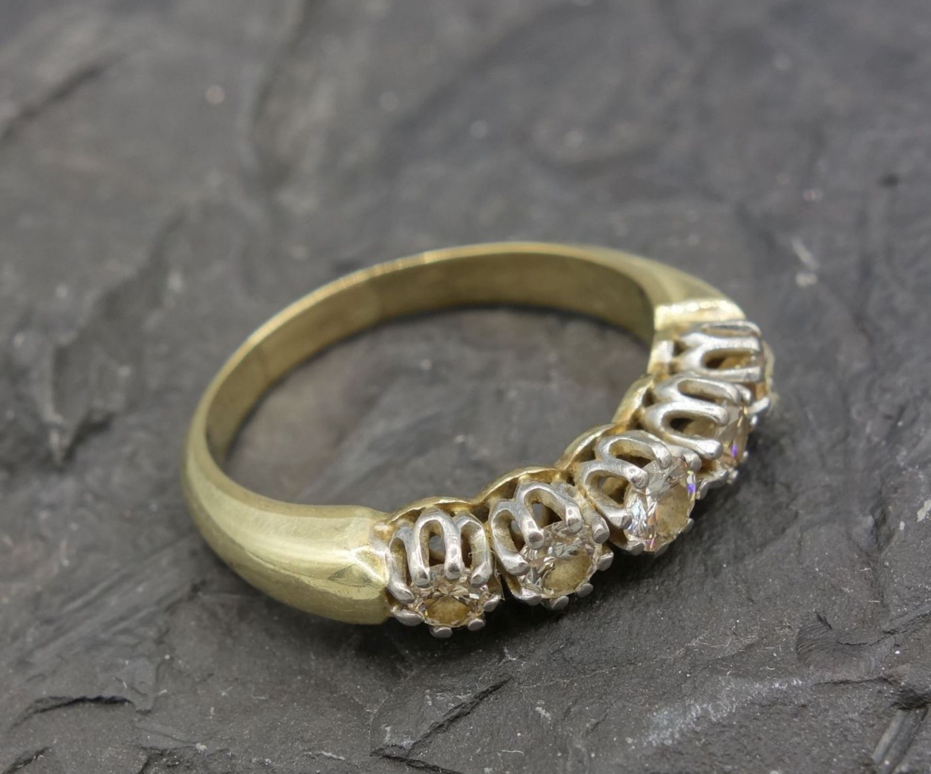 RING - 585er Gelbgold - Image 2 of 2