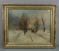 CARL LEOPOLD MEHN - GEMÄLDE: "WINTERLANDSCHAFT"