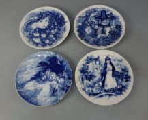 4 MEISSEN - SAMMELTELLER MIT MÄRCHENMOTIVEN