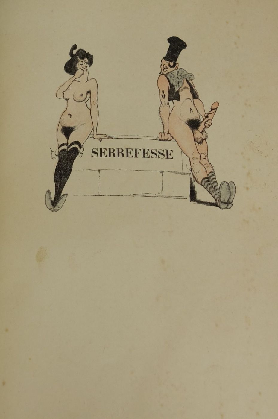 BUCH MIT EROTISCHEN ILLUSTRATIONEN VON 1910