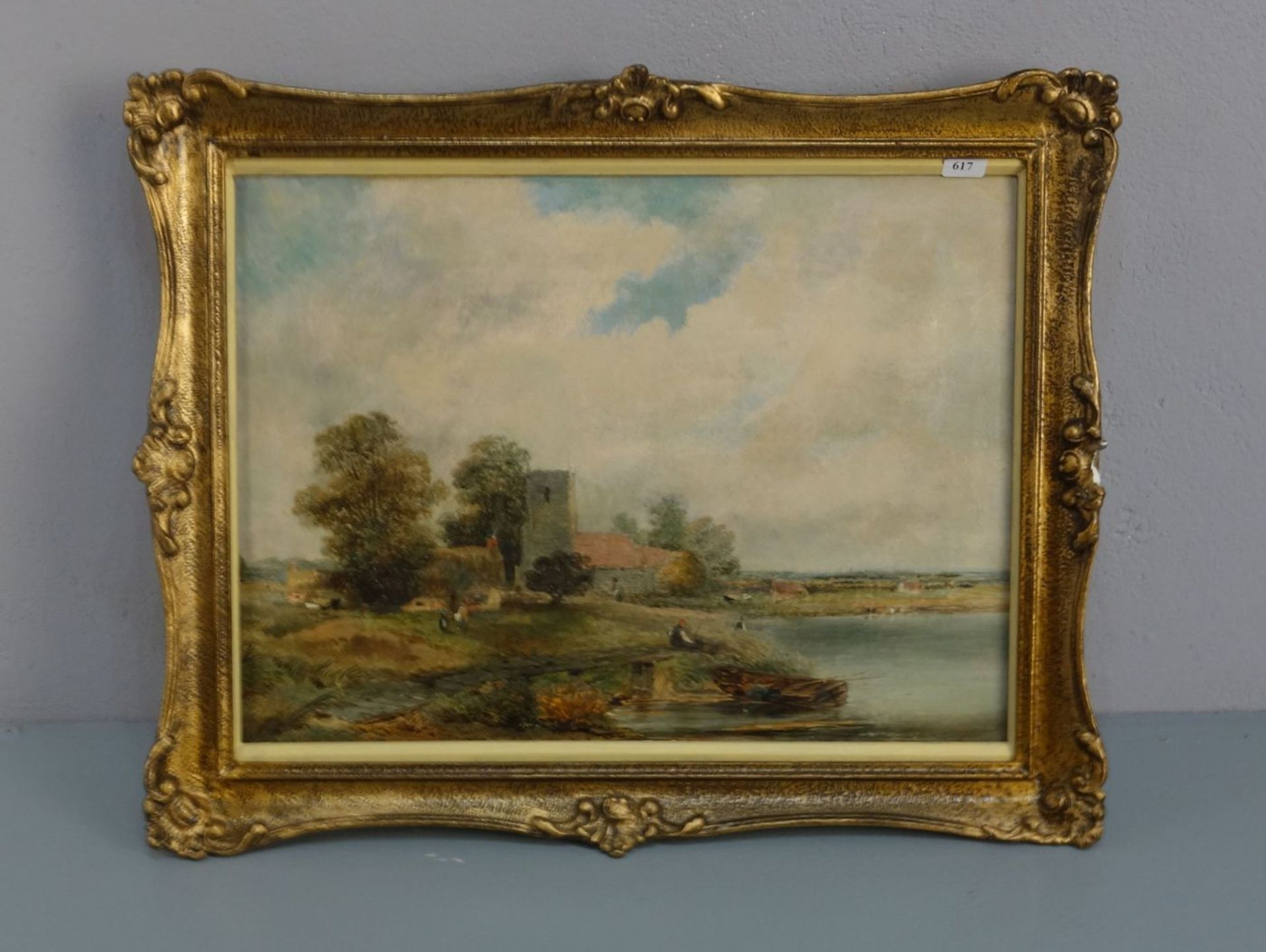 SIR ALFRED EAST - GEMÄLDE: "VIEW OF THE COTSWOLDS"