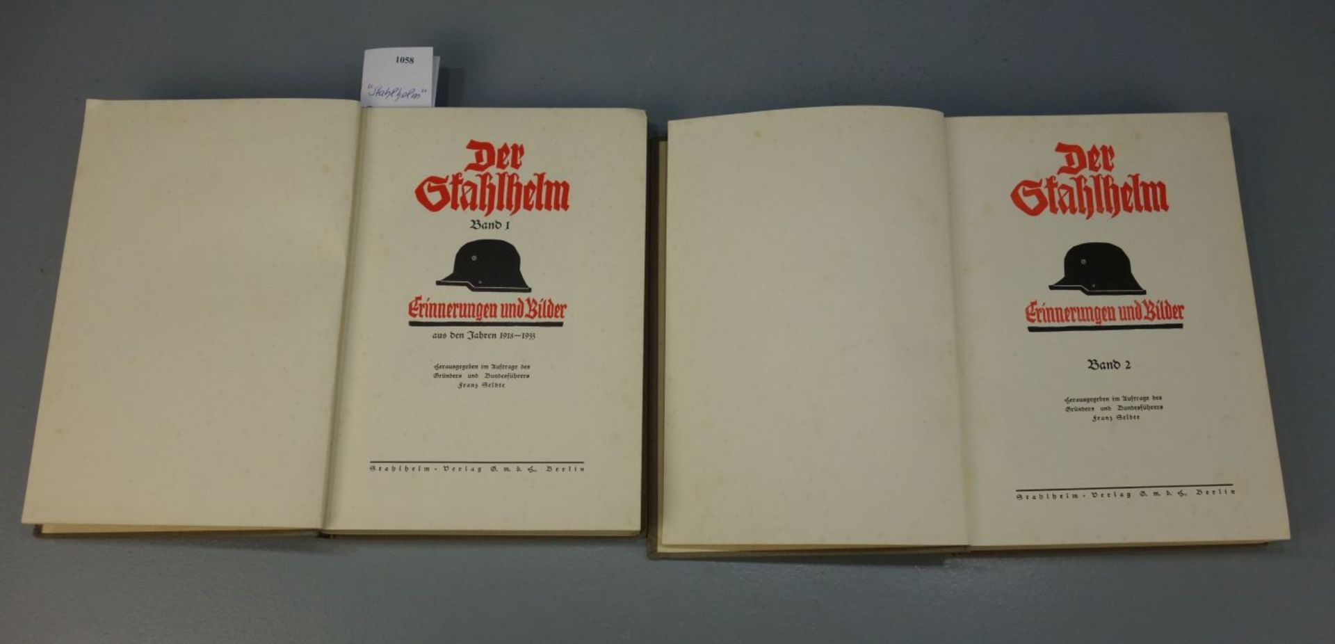 BÜCHER "DRITTES REICH": "DER STAHLHELM" BAND I UND II - Bild 5 aus 6