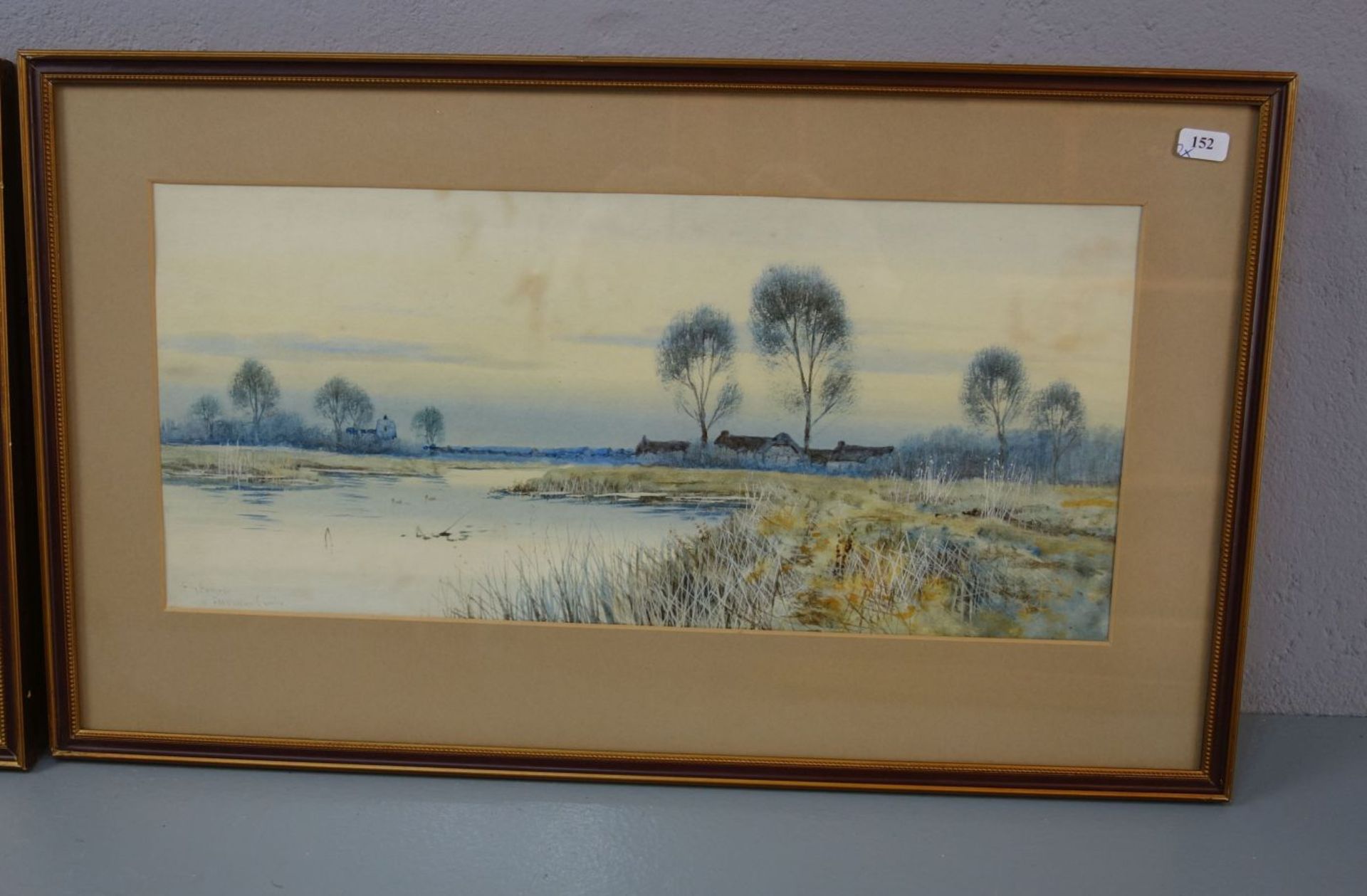 FREDERICK GORDON FRASER AQUARELLE: "LANDSCHAFTEN MIT GEWÄSSER" - Bild 4 aus 5