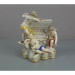 SELTENE MEISSEN FIGURENGRUPPE "ALLEGORIE DER ARCHITEKTUR"