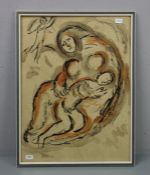 MARC CHAGALL - GRAFIK "HAGAR IN DER WÜSTE"