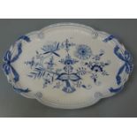 MEISSEN TABLETT "ZWIEBELMUSTER"