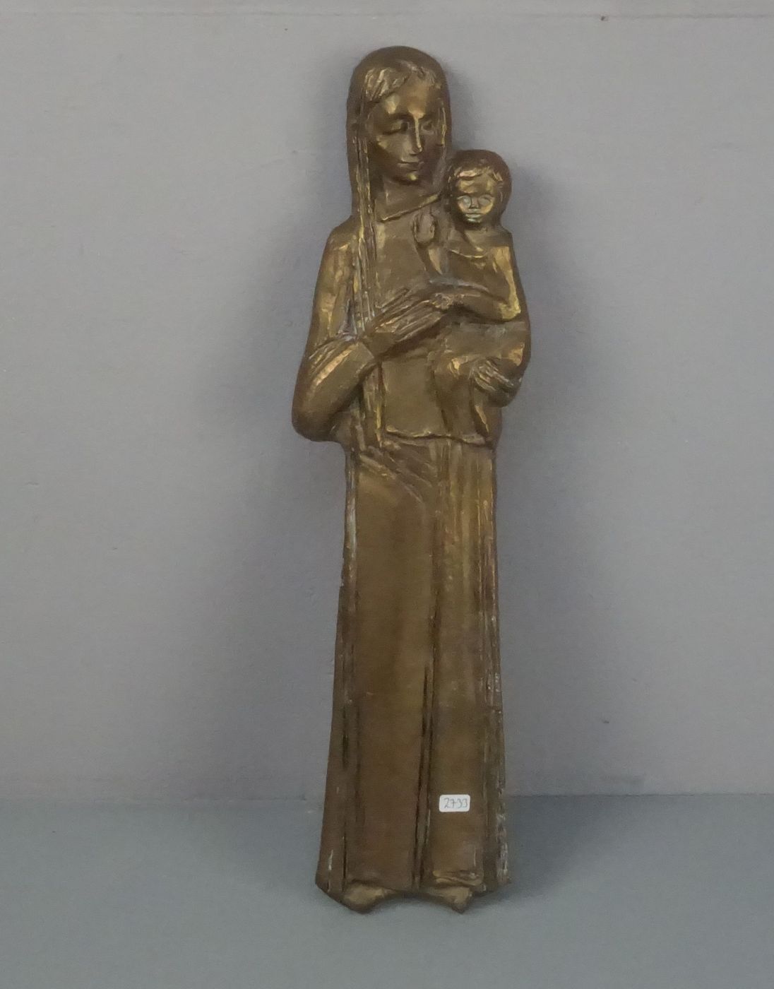 JOSEPH KRAUTWALD - RELIEF: "MUTTER UND KIND / MADONNA"