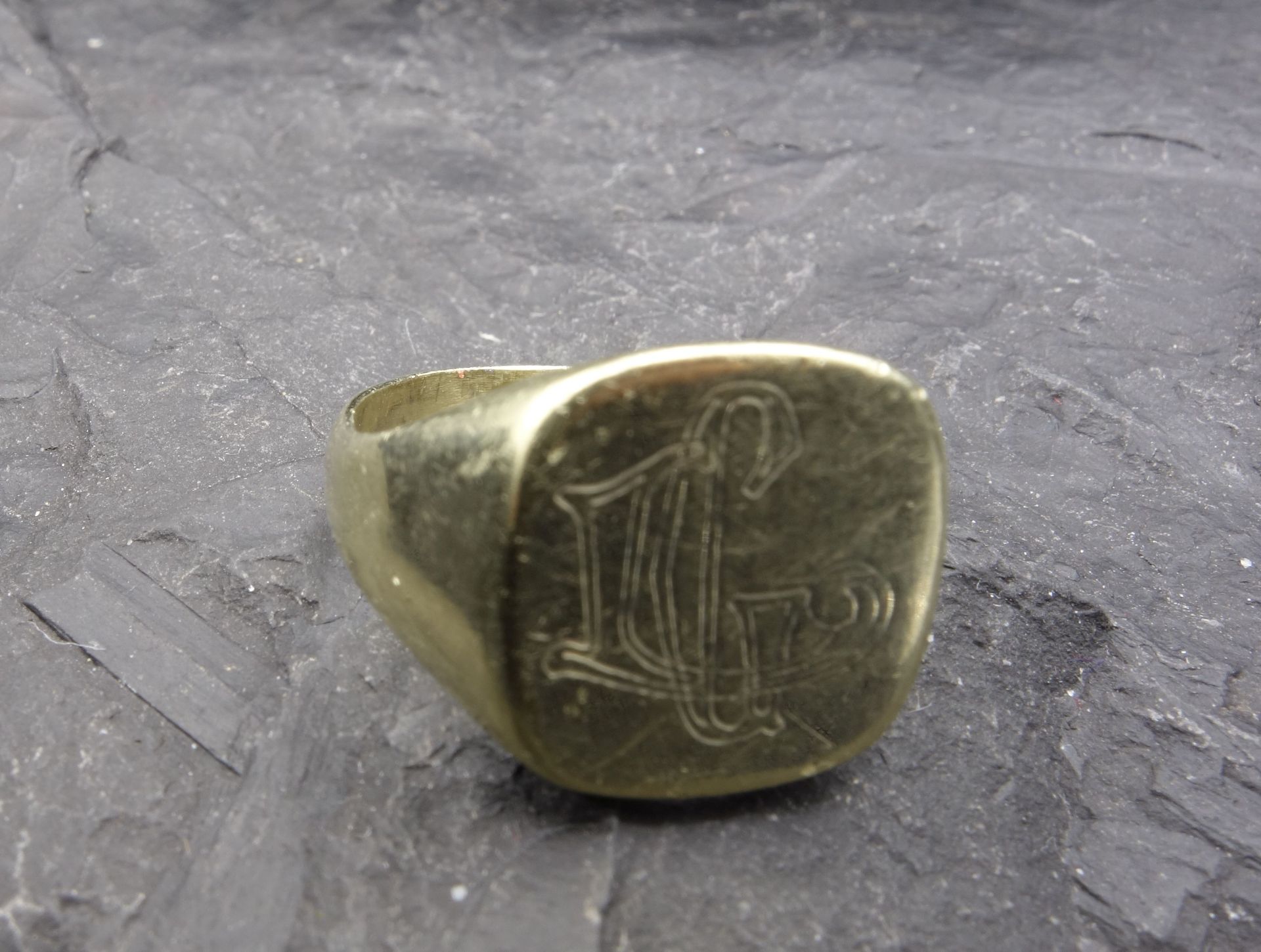 SIGNET RING - 585 yellow gold - Image 3 of 3