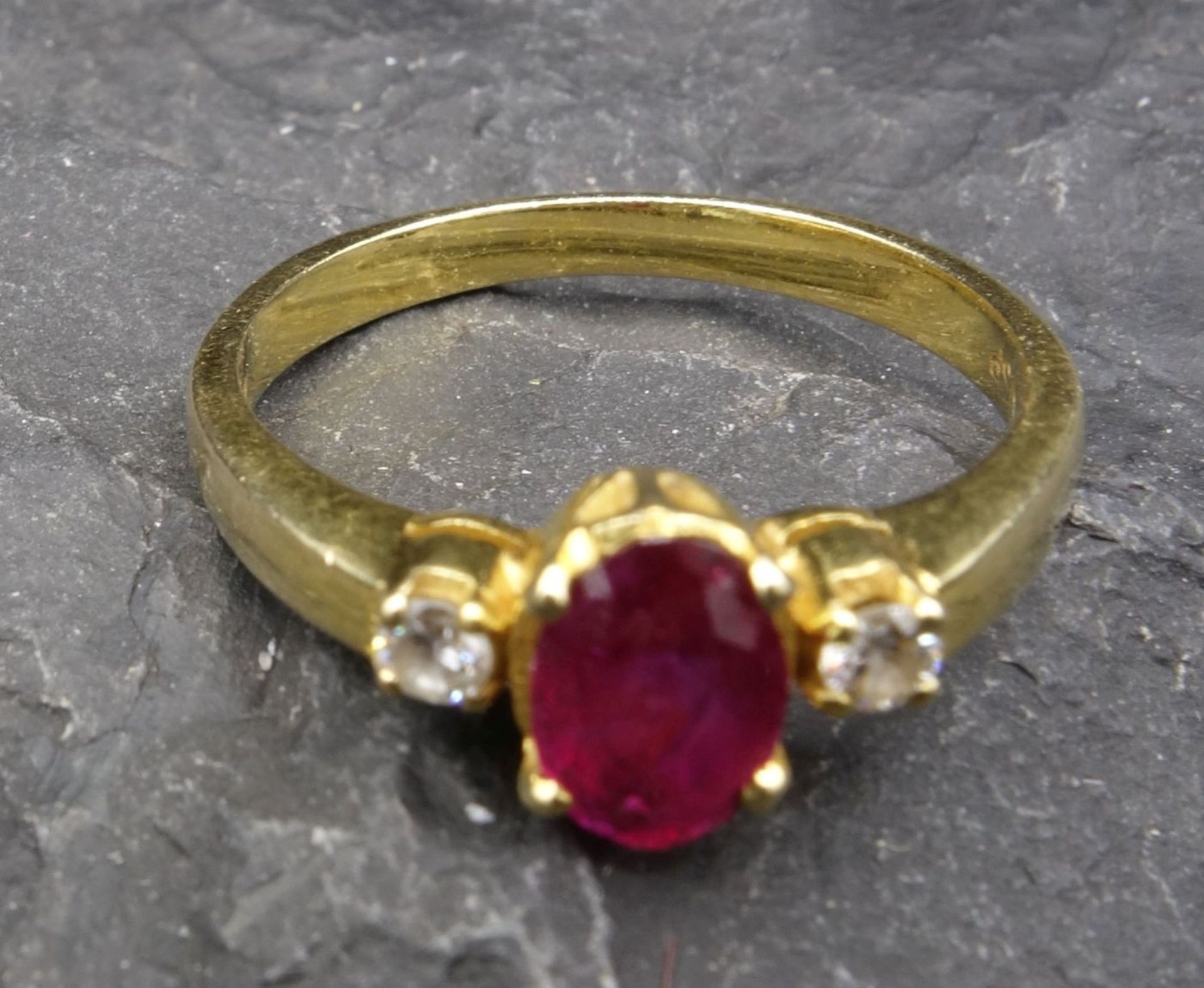 RING - 750 yellow gold - Image 3 of 4