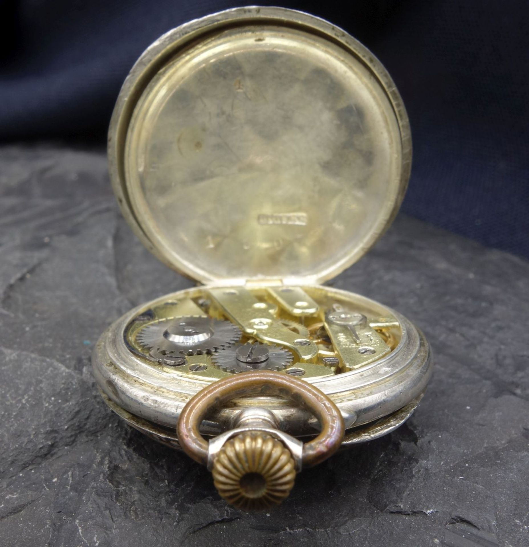 SMALL LADIES' POCKET WATCH IN GALONNÉ CASE / GALLONÉ POCKET WATCH - Image 4 of 5